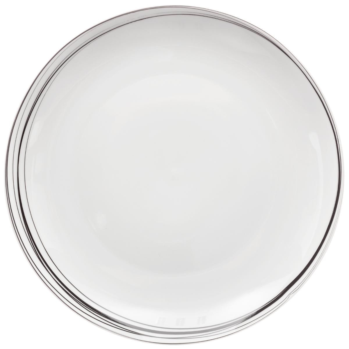 Assiette plate boréalis gris 27 cm (lot de 6)