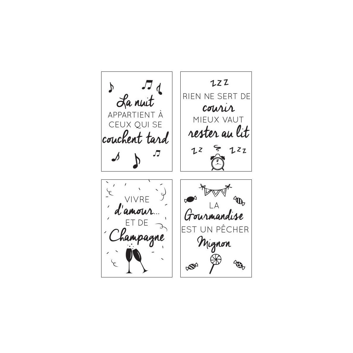 Sticker Texte Citation 50x70 Stickers Muraux Decomania