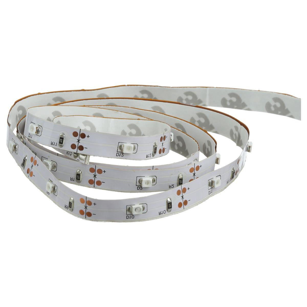 Ruban LED blanc froid à piles 1M - Guirlande et décoration lumineuse -  Décomania