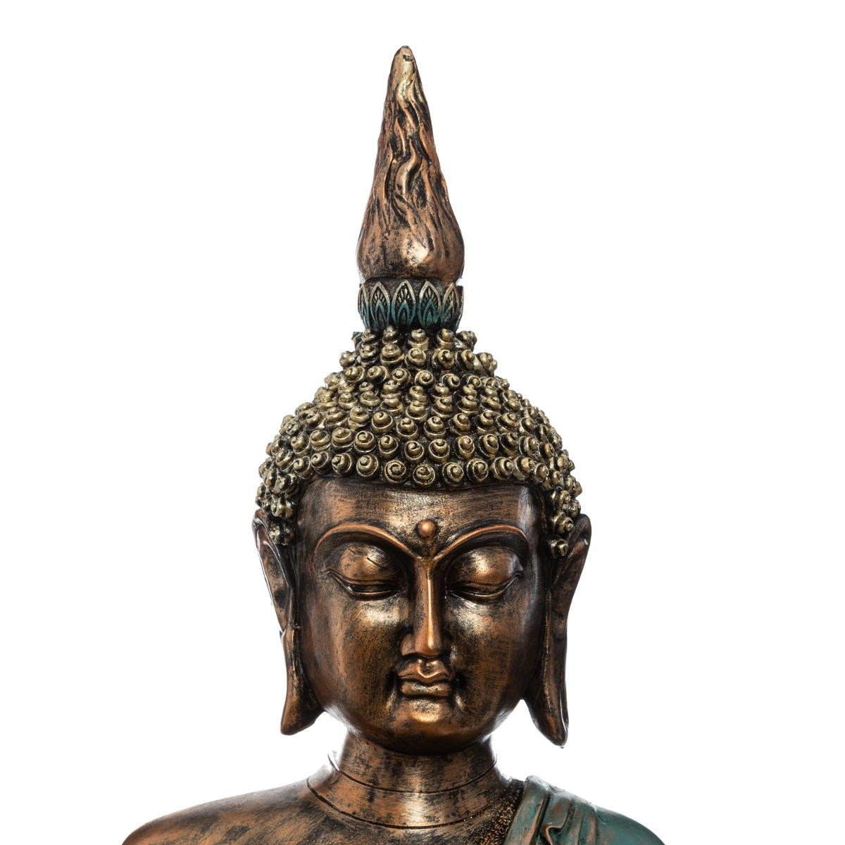 Grande Statue en résine Bouddha assis H 72,5 cm - Statues - Décomania