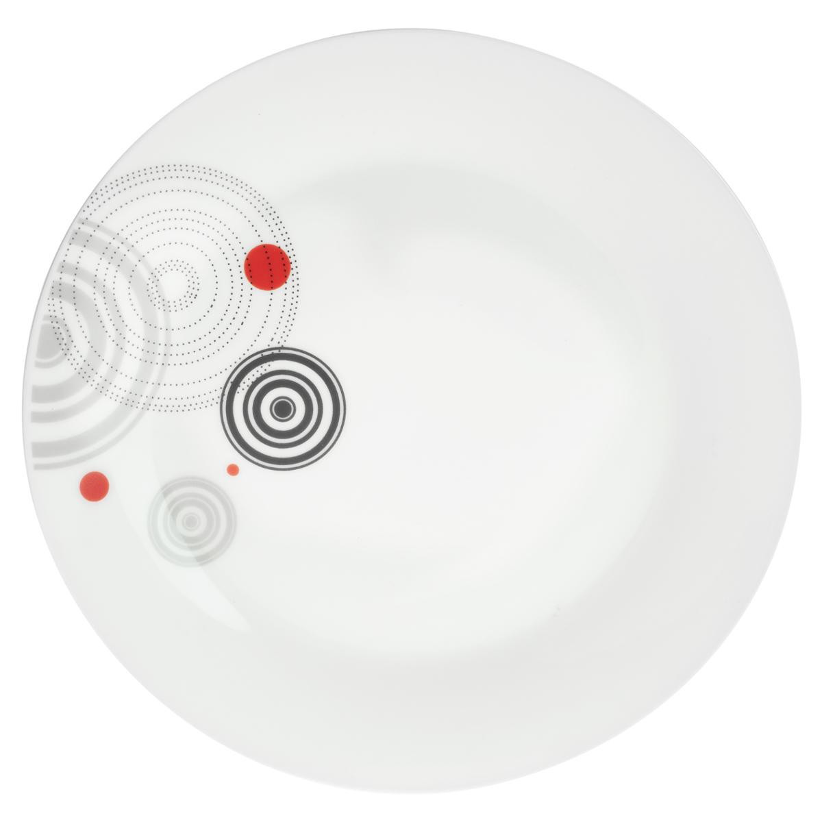 Service de table en porcelaine - blanc - 18 pièces - 6 assiettes plates - 6  assiettes à dessert et 6 assiettes à pain - Cdiscount Maison