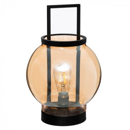 Ampoule LED dimmable E27 Ambre D 9.5 cm - Guirlande et décoration lumineuse  - Décomania