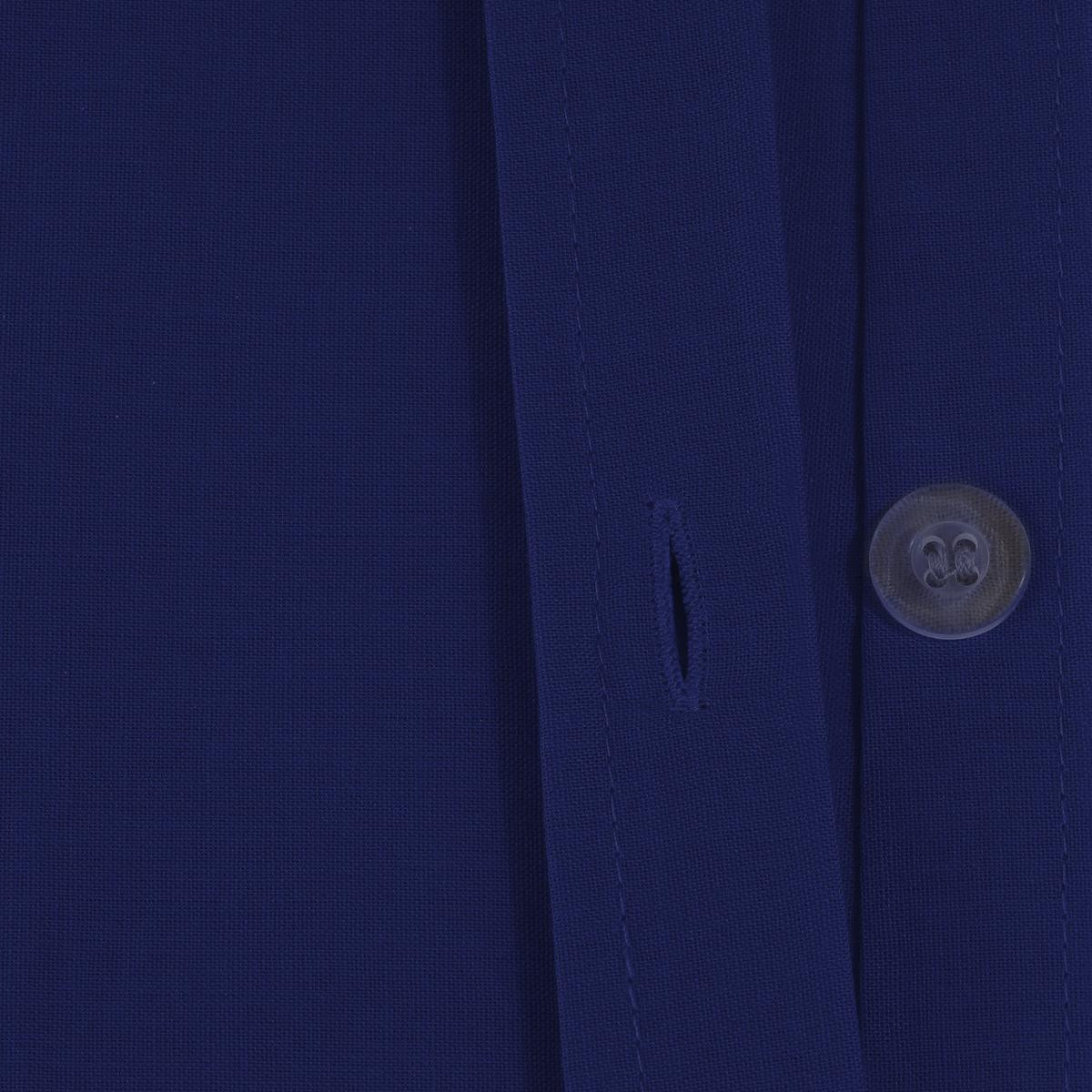 Drap Plat 1 Personne en Coton Bleu encre 180 x 290 cm - Parures de lit -  Décomania