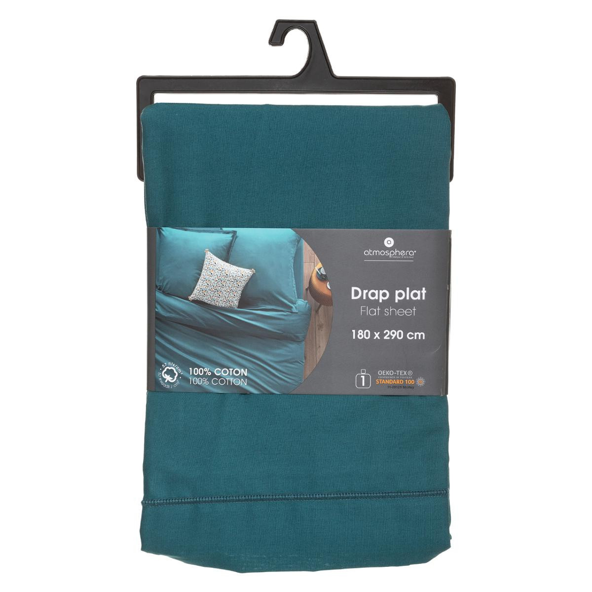 Drap 1 Personne En Coton Canard 180 X 290 Cm - Drap plat BUT