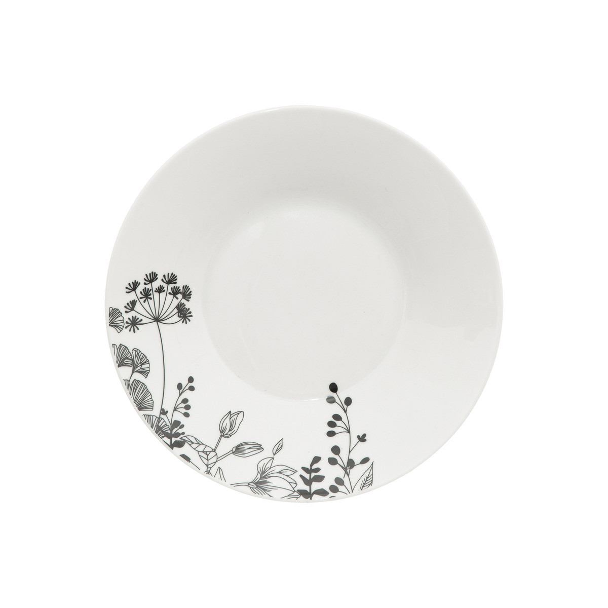 Service de table 18 Pièces en porcelaine décor White Floral - Assiettes -  Décomania