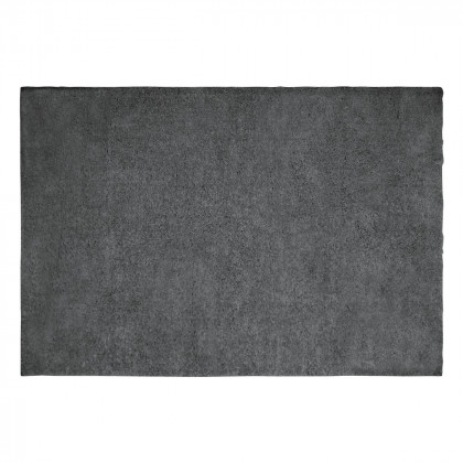 Tapis décoratif en Jute Imprimé motif géométrique noir 70 x 140 cm - Tapis  décoratif - Décomania