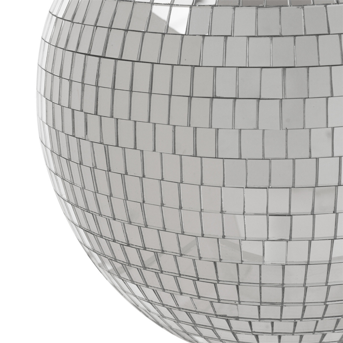 Objet déco Globe disco Boule à facettes argent D. 20 x H 30 cm -  Accessoires de déco - Décomania