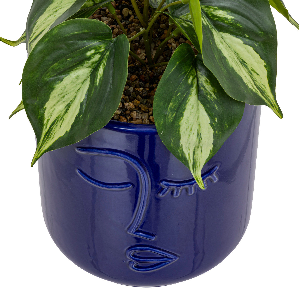 Plante artificielle tombante dans Pot en Céramique Or H 82 cm - Vases,  caches pots - Décomania